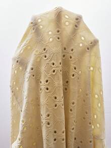 Lullawish Knitted Jacquard Contrast Color Ruffle Bohemian Boho Style Casual Vacation Camisole Women Pajama Set - Yellow - View 7