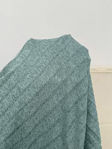 Snug Reverie 女士休闲针织罗纹刺绣花卉蕾丝睡衣套装 - 綠色 - 查看 7