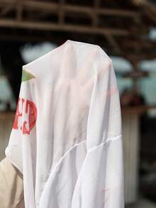 Swim Mod 2026新款加大码女士纯色三角杯挂脖性感比基尼套装，带透视半袖，三件套简约时尚度假休闲泳装 - 綠色 - 查看 6