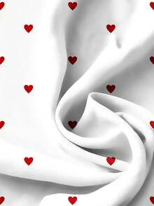 EMERY ROSE Áo sơ mi nữ in hình trái tim, kiểu dáng thường ngày, thích hợp cho mùa hè, ngày Valentine, quà tặng Valentine cho nữ, ngày lễ tình nhân. - Nhiều màu - Xem 3