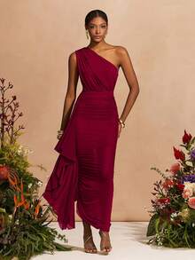 Zivah Lễ hội âm nhạc mới Xuân/Hè 2026, Lễ Phục sinh, Ngày lễ Thánh Patrick, Ngày lễ tình nhân, Hẹn hò, Phong cách phương Tây, Du mục, Tiệc sinh nhật, Tốt nghiệp, Đại học, Sinh viên, Trang phục hàng ngày, Cơ bản Đa năng, Thường ngày, Kỳ nghỉ, Du lịch du thuyền, Bãi biển, Tắm nắng, Lan truyền, Trang phục đường phố, Khách dự tiệc cưới Boho, Đi làm, Ăn trưa, Sân bay, Tiệc tùng, Đi chơi ngày lễ, Trang phục công sở, Váy maxi đỏ ôm sát, xẻ tà dài một bên vai, xẻ eo, viền lưới - Đỏ - Xem 6