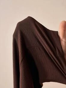 Zivah 2026 Spring/Summer New Music Festival Jumpsuit With Spaghetti Strap, Twist Ruched Design, Pockets, Ankle-Tied, Brown - Brown - View 9