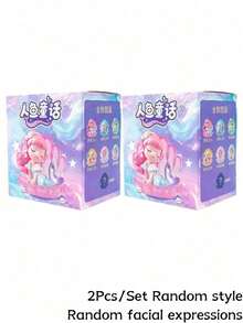 POKOJA LAND Caja ciega (sin relleno de peluche) Figura decorativa linda de sirena - Marea juega caja ciega - Ver 9