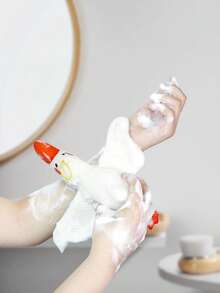 Joivida Goose-Shaped Kids Bath Balls Soft Non-Fraying Baby Bath Sponges Premium Skin-Friendly Bath Flowers - Multicolor - View 4