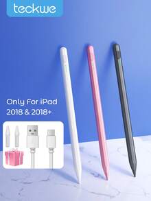 Teckwe Bút cảm ứng tương thích với iPad, màn hình cảm ứng, độ nhạy cao và chính xác, bút cảm ứng điện dung với 2 ngòi thay thế, sạc nhanh USB-C, chống chạm lòng bàn tay và cảm biến độ nghiêng. - Nhiều màu - Xem 1