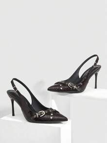 CUCCOO SZL 女士高跟鞋 - 巧克力棕 - 查看 2