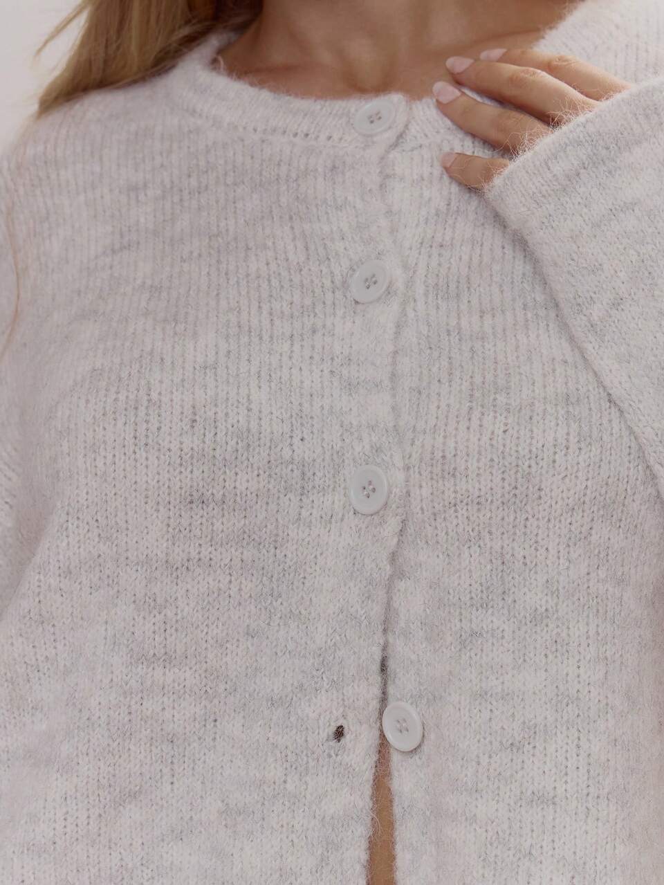 Cárdigan de punto esponjoso con botones, de corte oversize, lindo, femenino y sexy para primavera, invierno, salir y uso diario