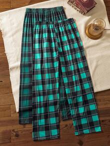 2件套格子男士休闲裤 - 彩色 - 查看 2