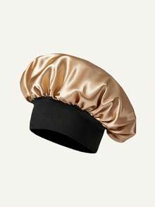 Jednoczęściowy czepek do włosów suchych, satynowy, wielokolorowy wzór w panterkę, złoty styl, miękki i elastyczny pasek z połyskiem, odpowiedni do codziennego noszenia przez kobiety - Wielokolorowe - Zobacz 14