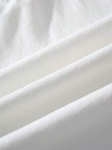 Blippi X SHEIN 女童休闲卡通字母印花T恤，夏季 - 白色 - 查看 3