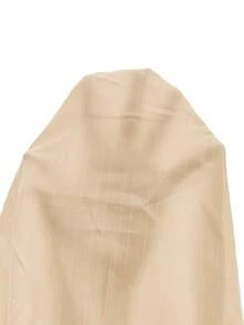 SHEIN Frenchy Women's Casual V-Neck Cap Sleeve Waist Cinched Dress, Summer ,Summer Dress - Apricot - View 7