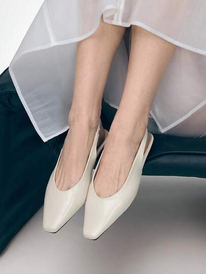 Mnmlis Women's Backless Slip-On Flats, Versatile & Comfortable, New Spring/Summer Design Valentine's Day