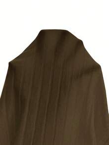 SHEIN Essnce 女士简约纯色罗纹针织吊带连衣裙，夏季 - 軍綠色 - 查看 7