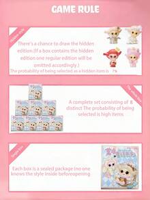TOYCITY 1 Stück "Bubble Dream" Serie Überraschungsbox Figur, Chibi Charakter Figur mit 16 regulären Stilen & 4 versteckten Überraschungen, sammelbare Kunstspielzeug mit verspielten Akzenten, ideal für Schreibtischdekoration, Heimdekoration & Partyfavors, perfektes Festivalgeschenk für Freunde & Familie, tolles Valentinstags-Geschenk für Sammler & Enthusiasten, Frühling bis Sommer - Tide Play Blindbox - Übersicht 6