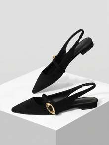 Mnmlis Women Flats - Black - View 5