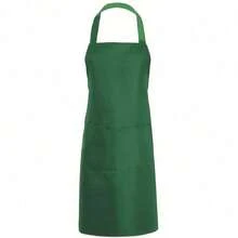 1pc/3pcs/6pcs Unisex Apron With 2 Spacious Pockets, Machine Washable, Suitable For Kitchen, Crafts, BBQ, Painting - Dark Green - View 9