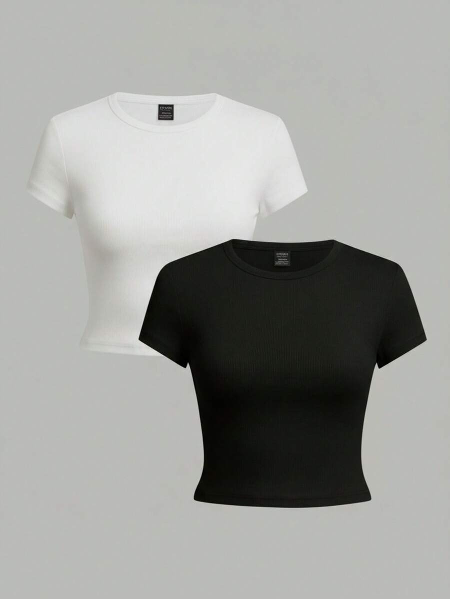 Women T-Shirts - Blanco / Negro - View 1