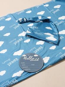 Newborn Photography Outfit And Props - Cloud Print - Multicolor - View 8