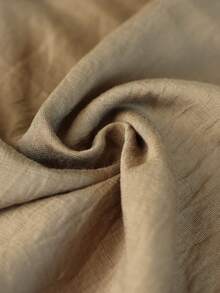 EMERY ROSE 大码女士休闲度假圆领短袖口袋连衣裙，春季 - 軍綠色 - 查看 8