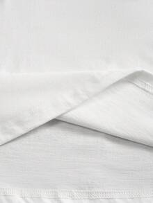 Anewsta 女士白色圆领休闲短袖T恤，适合春夏假期穿着 - 白色 - 查看 9