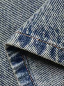 DAZY Quần jeans denim rách, bạc màu dành cho nam, thích hợp cho mùa xuân/hè. - Màu xanh lam - Xem 7