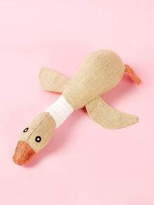 PETSIN 1 件野鹅形状毛绒宠物玩具 - 吱吱叫的狗互动玩具，适合幼犬和小型犬的柔软咀嚼礼物 - 彩色 - 查看 16