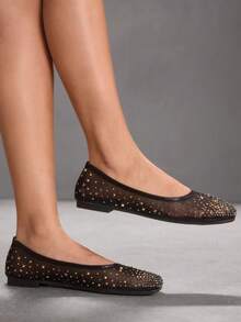 CUCCOO SZL Giày bệt nữ cho ngày Valentine - màu đen - Xem 9