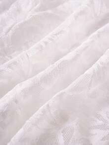 EgrlEra Women's Sexy Lace Deep V-Neck Bodysuit - White - View 8