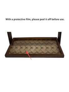 Three-Tier Bamboo Coffee Bar Storage Rack-Easy Assembly, Ideal For Kitchen, Dining Room, Cosmetics, And Lipstick Organization. Holds Mugs And Water Glasses. Features Natural Bamboo Grain. Space-Saving Home Decor And Countertop Organizer. Bamboo Kitchenware. - Walnut - View 10