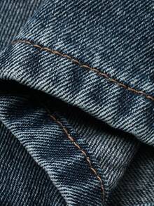 DAZY 男童松紧腰斜插口袋休闲牛仔短裤 - 藍色 - 查看 9