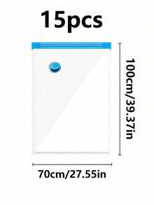 20/10/8/5/1件真空压缩袋，旅行收纳袋，衣物收纳袋，可重复使用真空袋，节省高达80%的空间，适用于夹克、衬衫、棉被、裤子、家居、宿舍、衣柜、卧室、浴室、旅行、返校季卧室、收纳袋、家居收纳、女式白色T恤、女式黑色裤子、女士冬装、连衣裙 - 彩色 - 查看 46