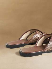 Women's Summer Casual Versatile Criss-Cross Flat Slippers - Multicolor - View 7