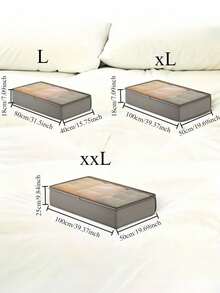 Multifunctional Underbed Storage Organizer Foldable Design Heavy Duty Fabric Extra Large Capacity Dust Proof Closet Solution Space Saving Solution - Multicolor 1 - View 11