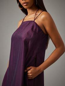 NYA SZN Matching Two Pieces Set Sheet Tunic Top And Pant Purple - Purple - View 6