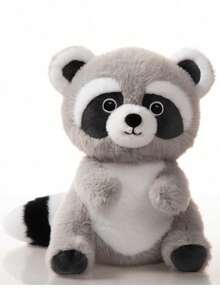 浣熊、熊猫和大象造型的可爱毛绒玩具，采用超柔软的短毛绒面料，手工制作，纤维填充，钩织而成，是送给父母的完美礼物。 - 彩色 - 查看 10