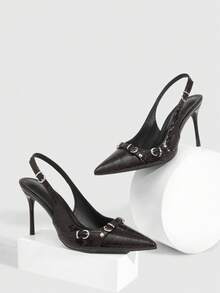 CUCCOO SZL Giày cao gót nữ cho ngày Valentine - Màu nâu Sô-cô-la - Xem 2