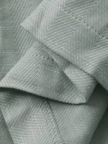 DAZY Green Long Sleeve Shirt And Pants Men's Pajama Set, Spring - Green - View 3