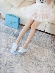 Joivida Multi - Color Ruffled Dopamine Boat Socks For Women Low - Cut Invisible Socks Cute Lace Bow Design Breathable Non - Slip No - Show Ankle Socks For Spring Summer - Multicolor - View 6