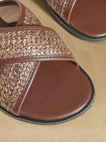 Women's Summer Casual Versatile Criss-Cross Flat Slippers - Multicolor - View 6