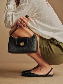 Rosivie Giày bệt mũi nhọn nữ, kiểu dáng thường ngày, thời trang cho mọi dịp. - màu đen - Xem 1