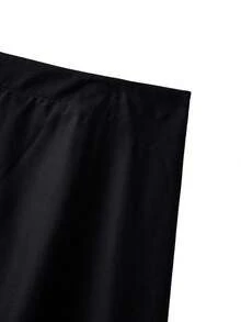 GlowEve CURVE Falda acampanada con estampado floral de rosa para mujer de talla grande, falda elegante y retro para uso diario, de vacaciones o fiestas, de color rojo chino, ideal para el Día de San Valentín - Negro - Ver 7