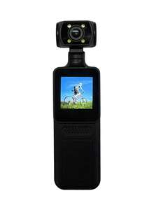 [4K Portable Camera] 4K Portable Video Blogging Camera | 270° Rotating CMOS Lens, USB Rechargeable, Suitable For Photography, Video Recording, And Audio Recording Travel, Action Camera, With 32G SD Card Memory Card - Black - View 8