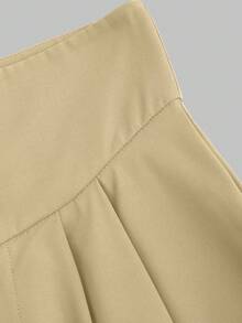 Sweetra High Waist Loose Flattering Drape Women's Pants, Spring - Khaki - View 5