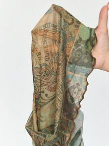 ROMWE Hippie Áo thun nữ phong cách cổ điển Fairycore in họa tiết vintage - Nhiều màu - Xem 10