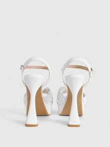 CUCCOO LuxiPop Women Heeled Sandals Valentine's Day - White - View 10