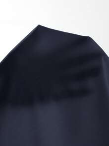 Aloruh 女士撞色波点印花长袖西装外套 - 藏蓝色 - 查看 9