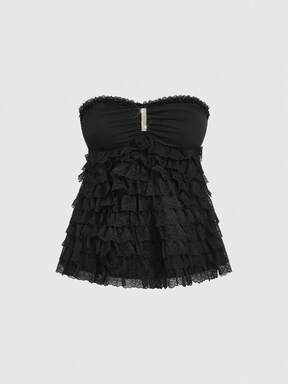 Kawaii Women's Lace Trim Camisole Top