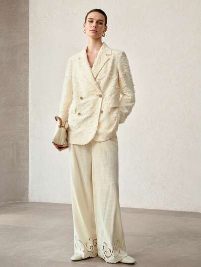 MOTF PREMIUM WOMEN'S ELEGANT DOUBLE-BREASTED BLAZER