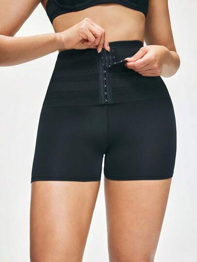 SHAPORA 1件女士黑色塑身裤