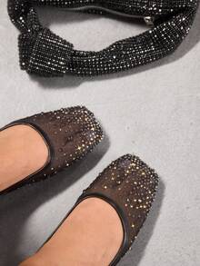 CUCCOO SZL Giày bệt nữ cho ngày Valentine - màu đen - Xem 7